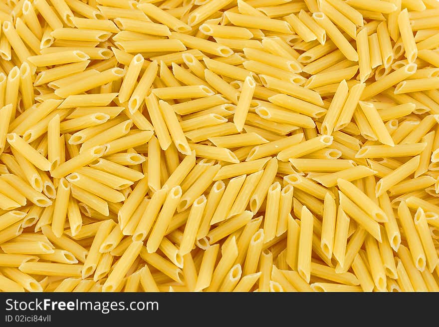 Large number of pasta yellow color