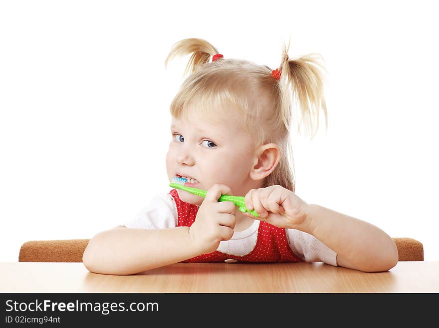 Child With Toothbrush