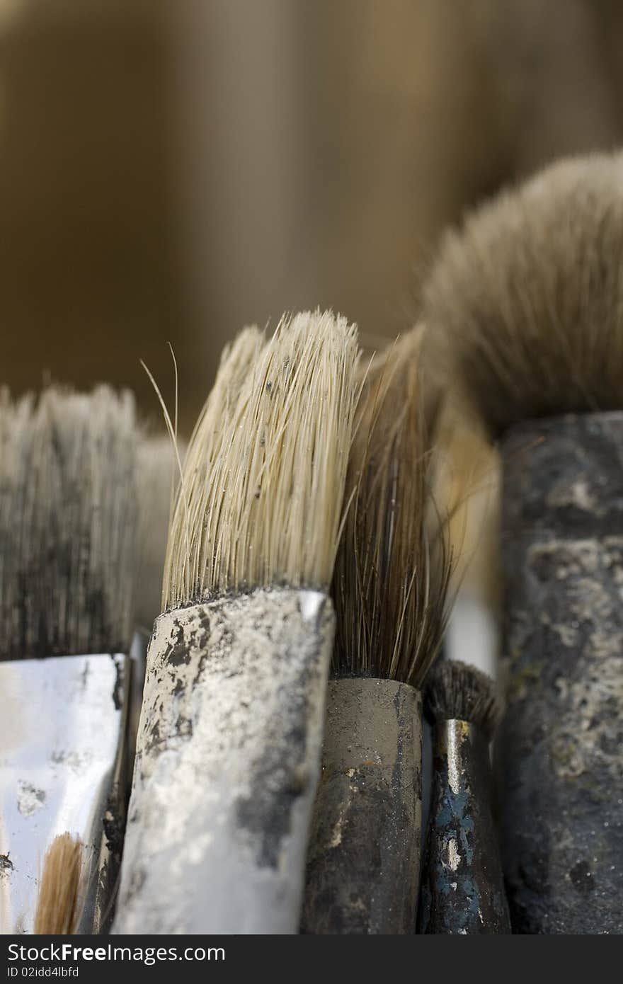 Dirty Paint brushes