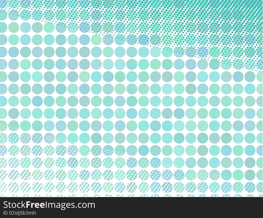 background of the circles with halftone elements