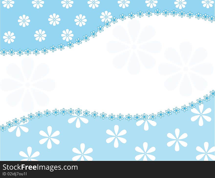 Vector background with a floral pattern