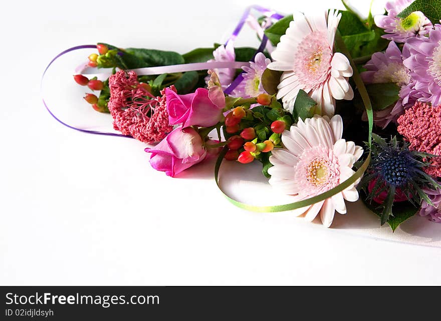 Background of different  spring flowers. Background of different  spring flowers