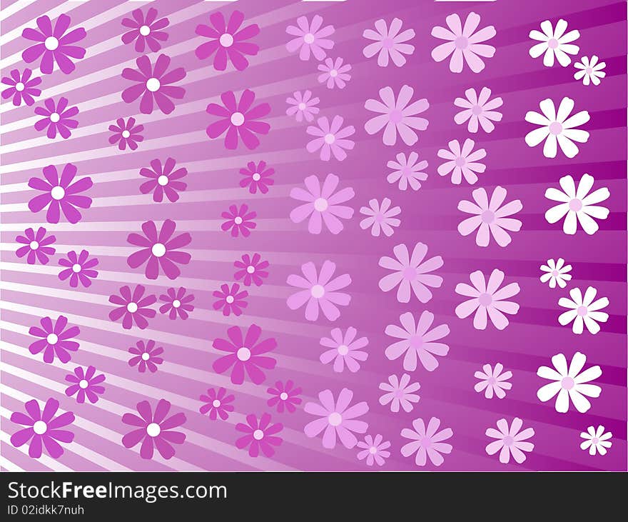 Vector beautiful background with flower