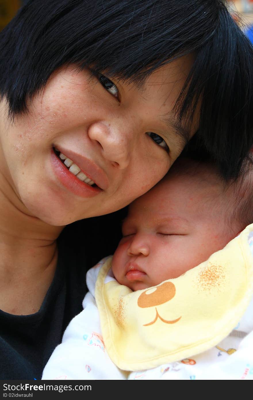 Chinese mother and daughter