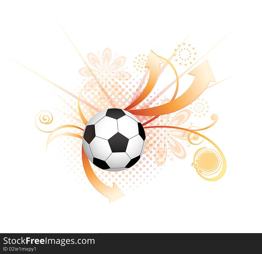 Abstract football creative design