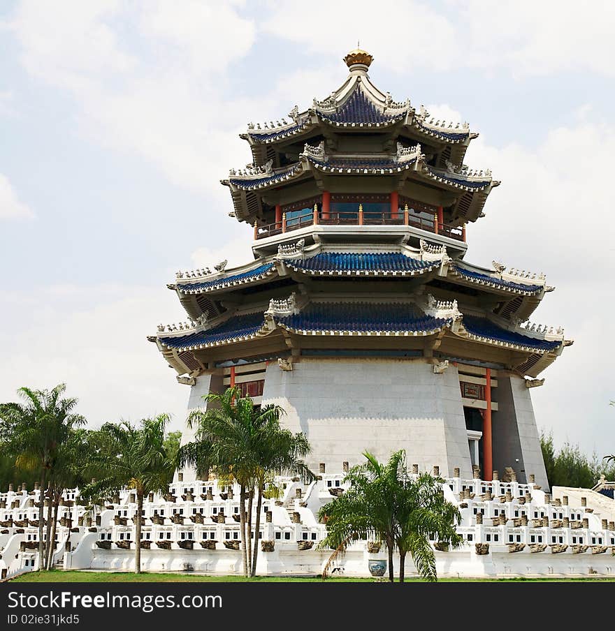 Pagoda. Traditional Chinese Temple