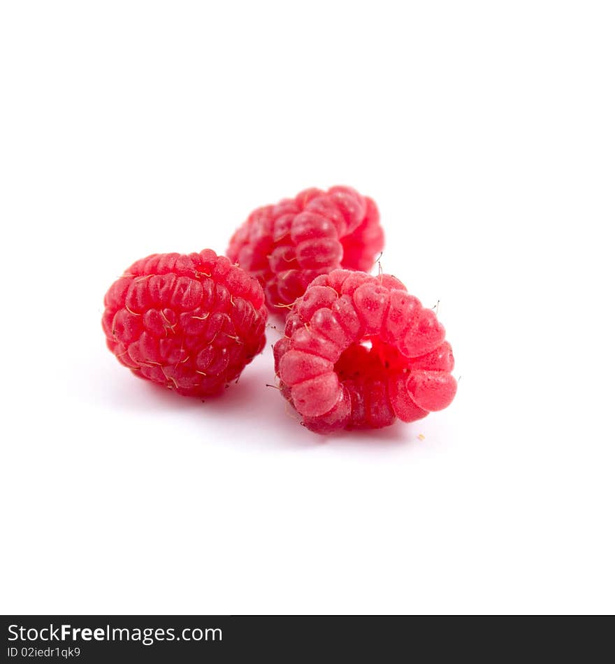 Raspberry isolated on a white background