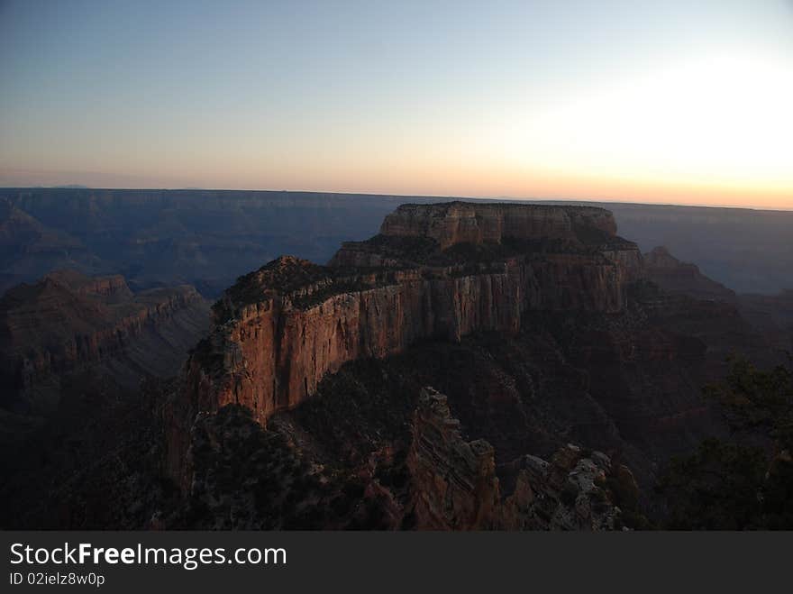 The landscape of Grand canyon in Arizona, USA. The landscape of Grand canyon in Arizona, USA