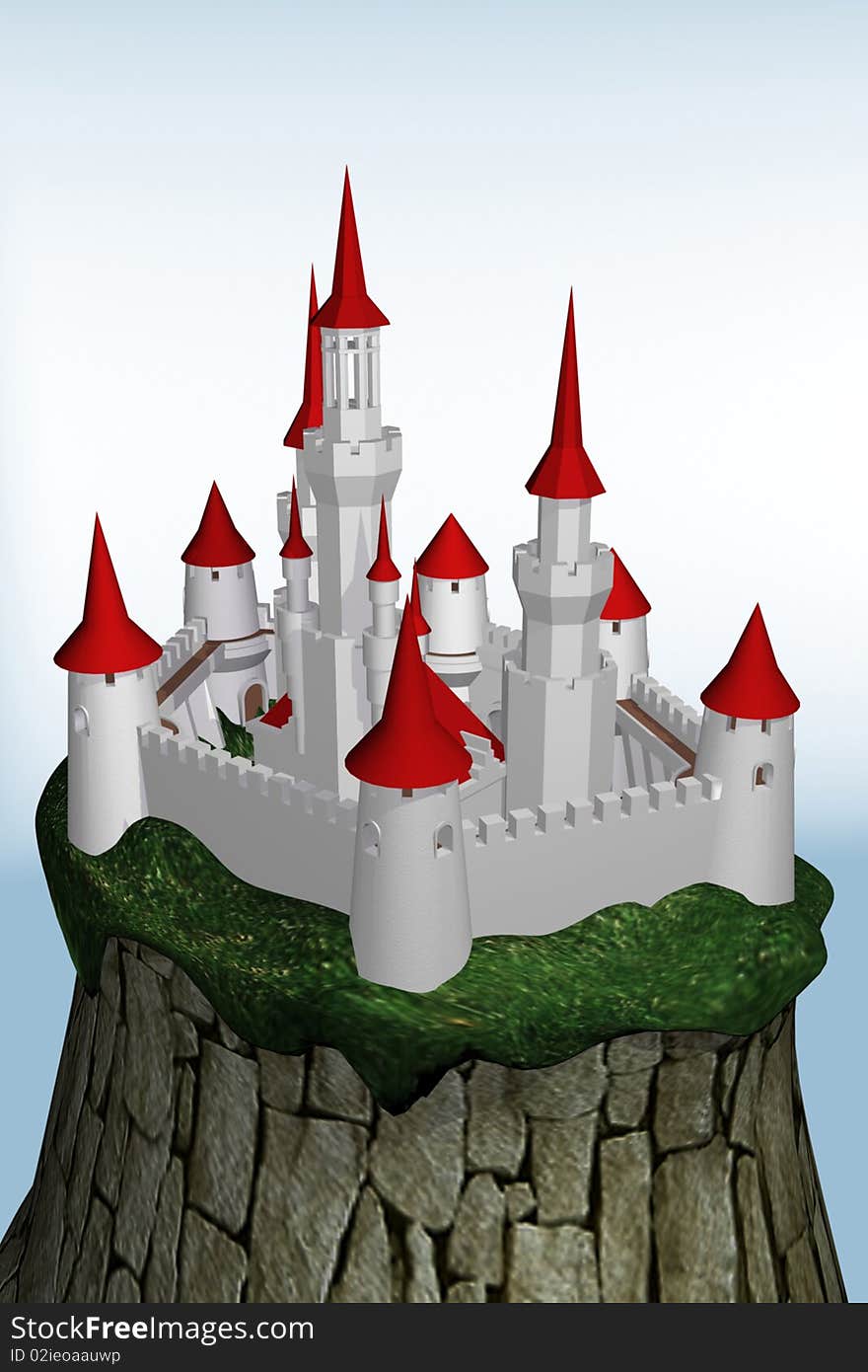 Castle. Illustration for child's book