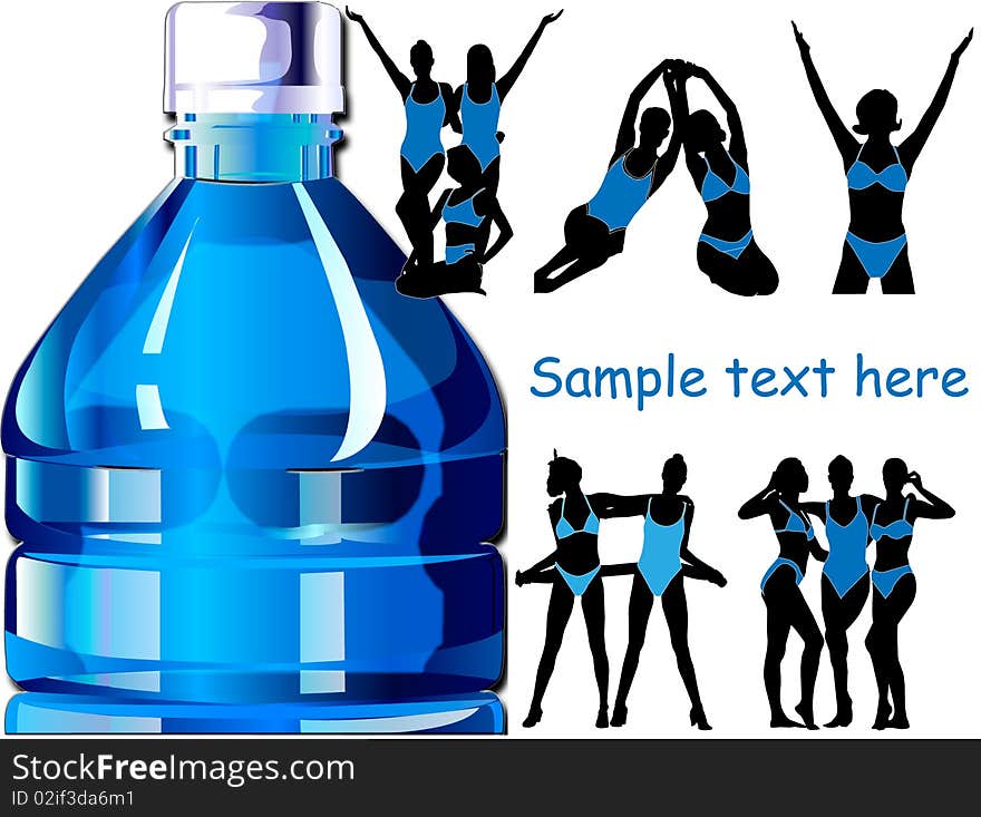 Bottled Water Vector