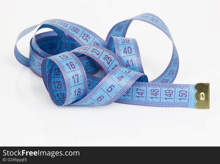 Measuring tape isolated on a white background