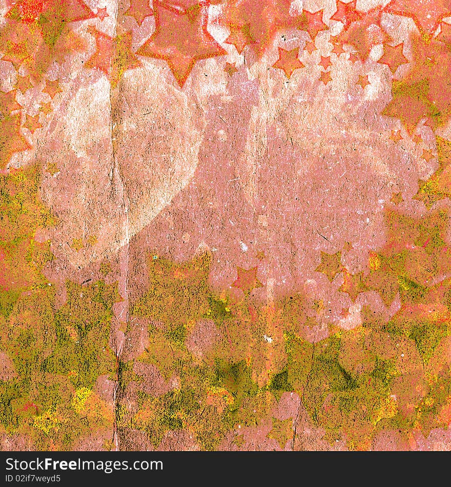 Holidays shining star on the grunge background