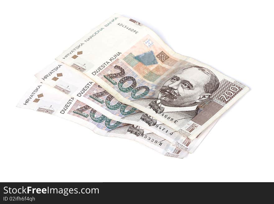 Paper Bills Of Croatian Kuna