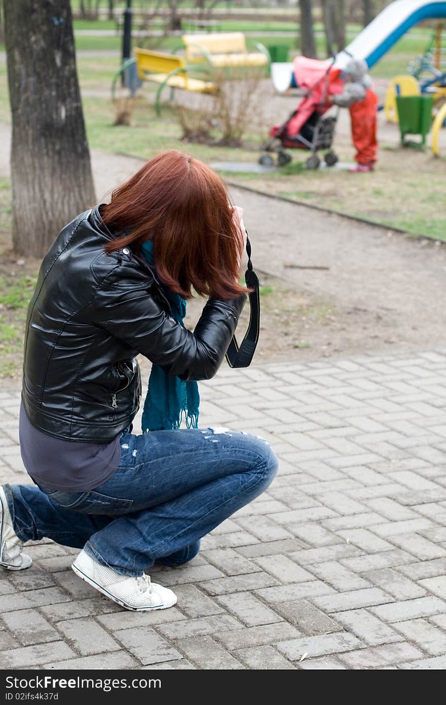 Photographer at work