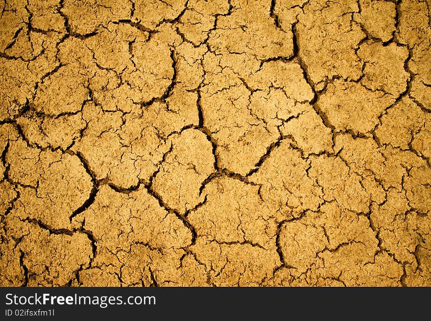 Cracked Desert Surface Background