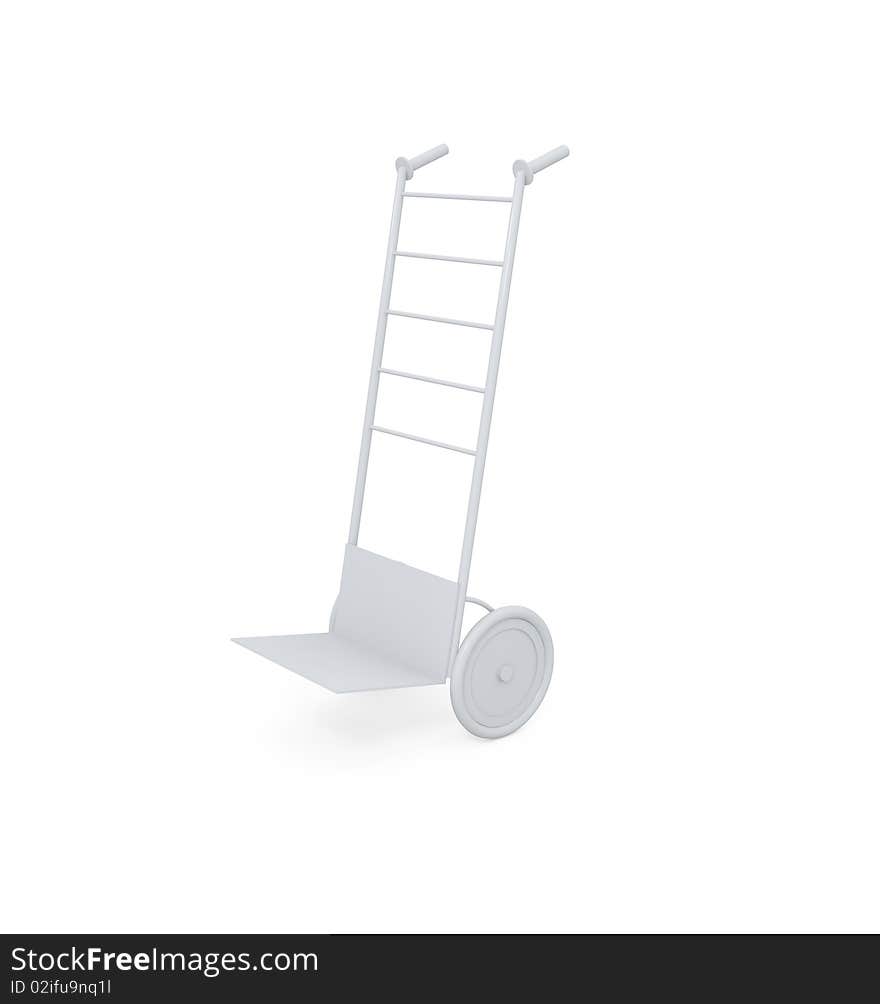 Hand Truck Isolated On White