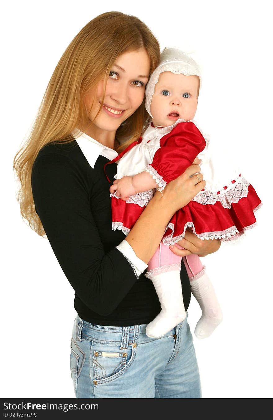 Young  mother with baby girl