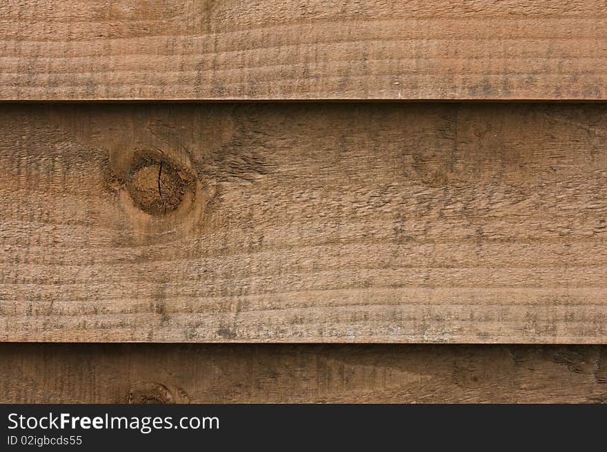 Close up of a wooden fence panel