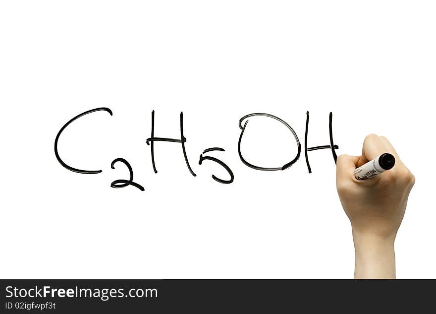 Hand Writing The Chemical Formula