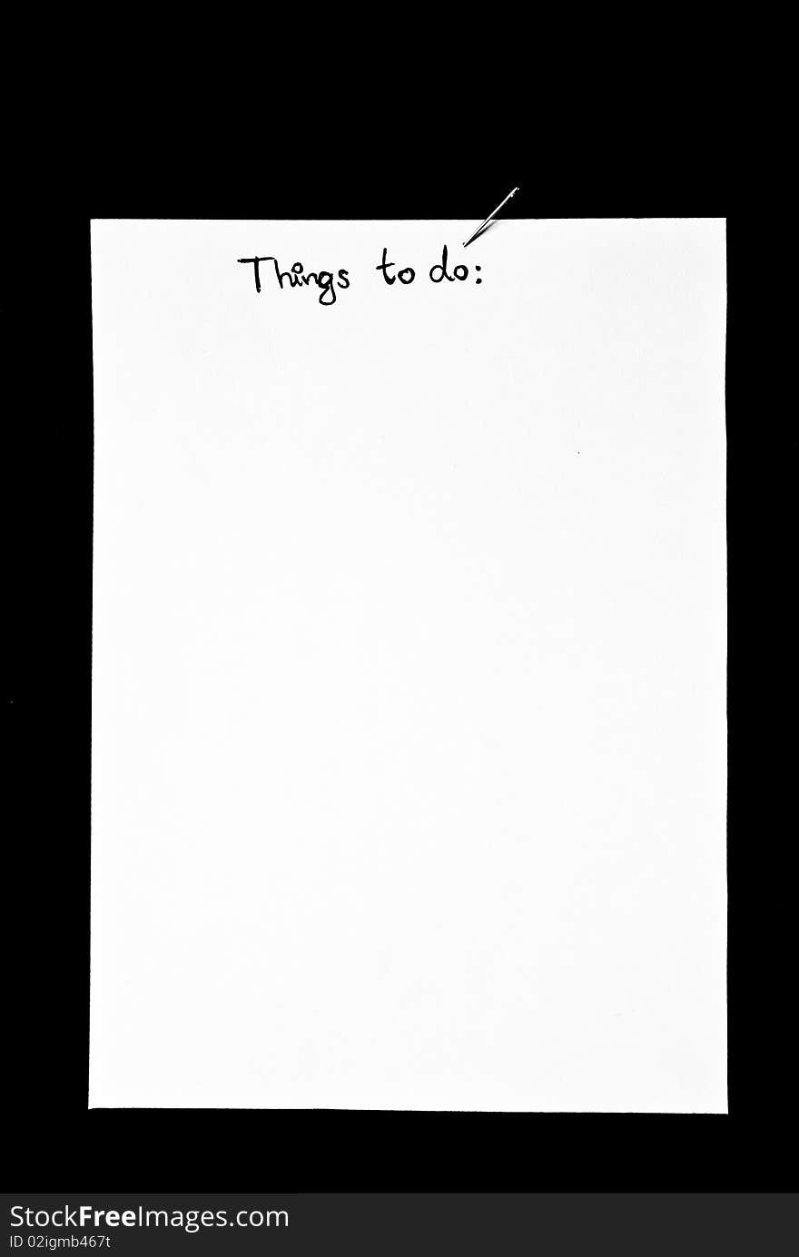 Things to do