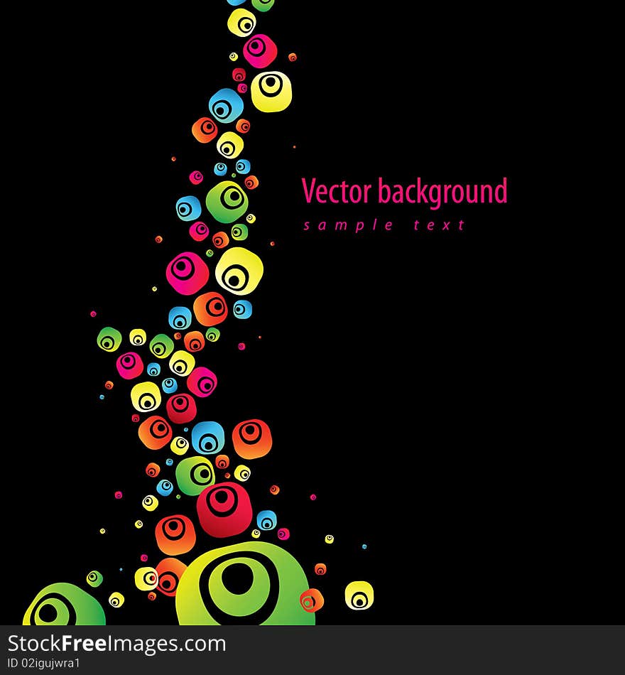 Abstract colorful composition background. Vector. Abstract colorful composition background. Vector.