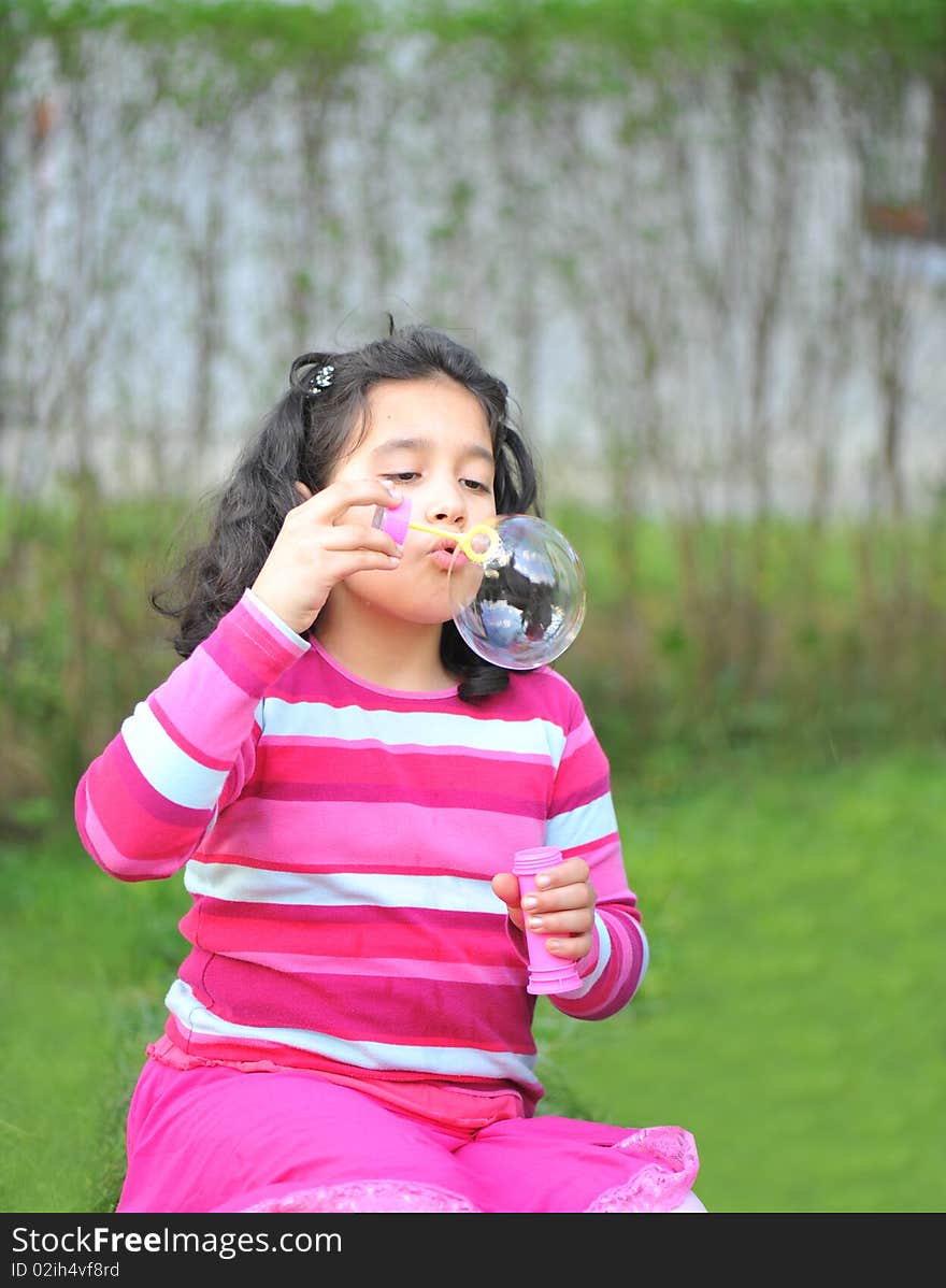 Happy children in nature outdoor