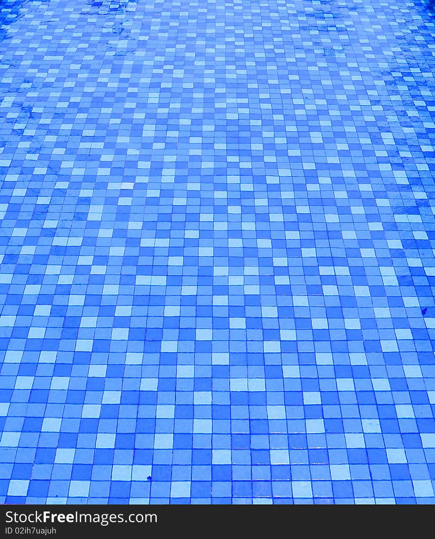 Tiles of a swimming pool