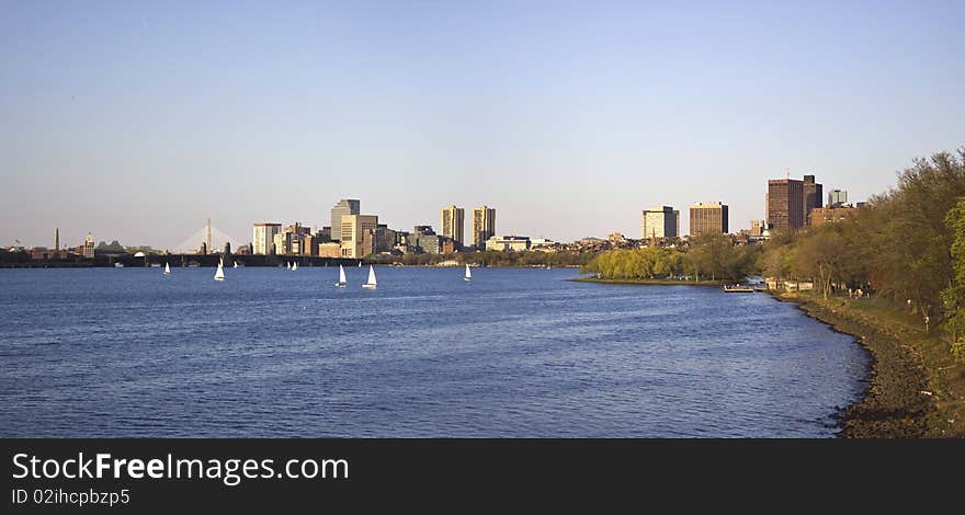 Charles River In Boston