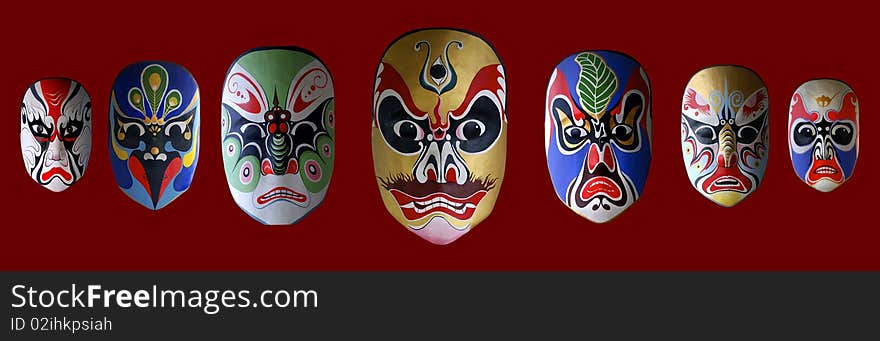 Fine mask of sichuan opera. Fine mask of sichuan opera.