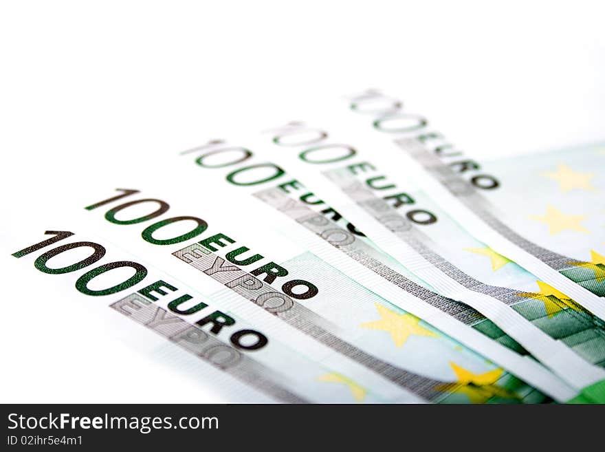 Euro banknotes