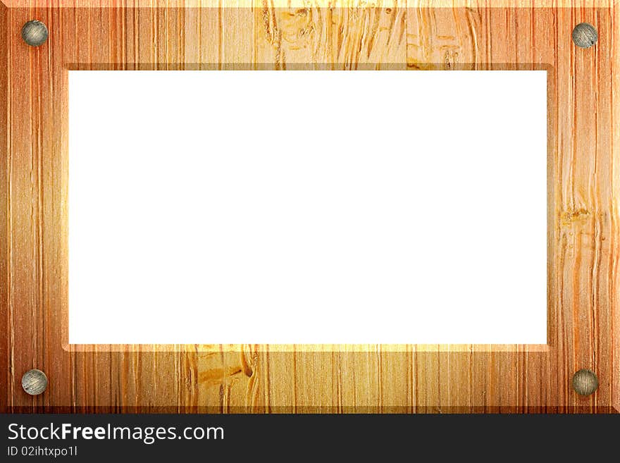 Illustrated wood frame texture of a piece of timber bamboo. Illustrated wood frame texture of a piece of timber bamboo