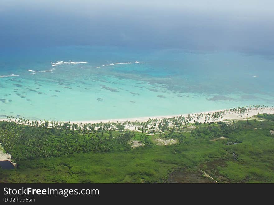 Coast of the Caribbean island