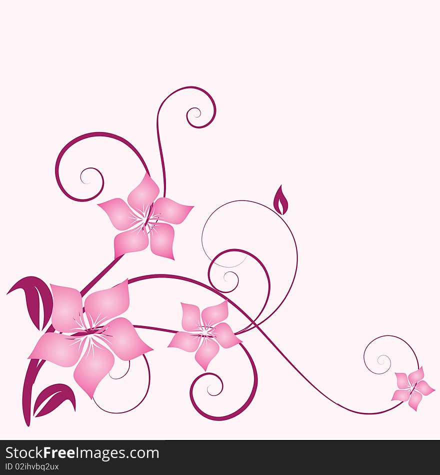 abstract floral background with place for your text