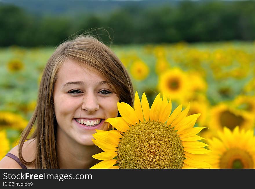 A Happy Young Lady.