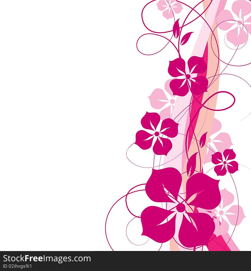 abstract floral background with place for your text