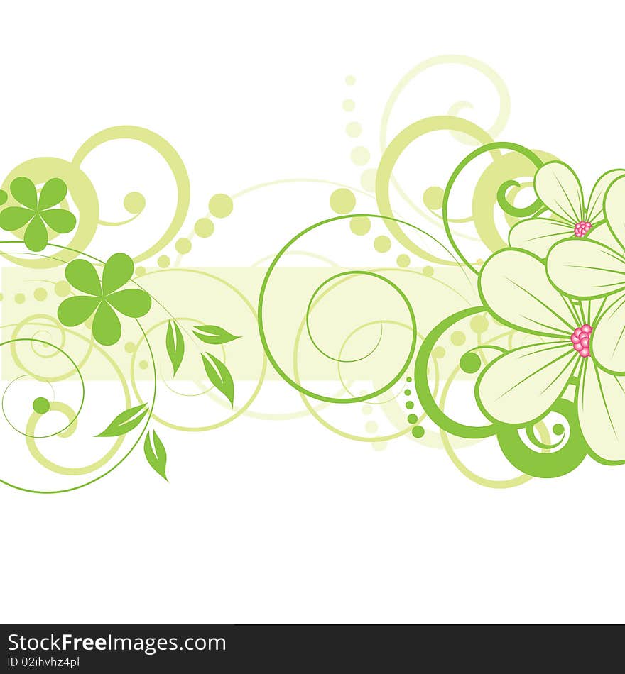 abstract floral background with place for your text