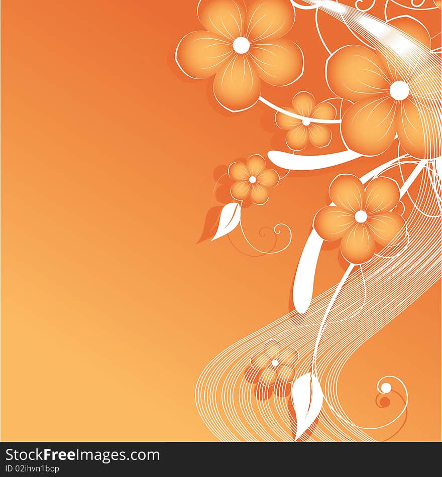 abstract floral background with place for your text