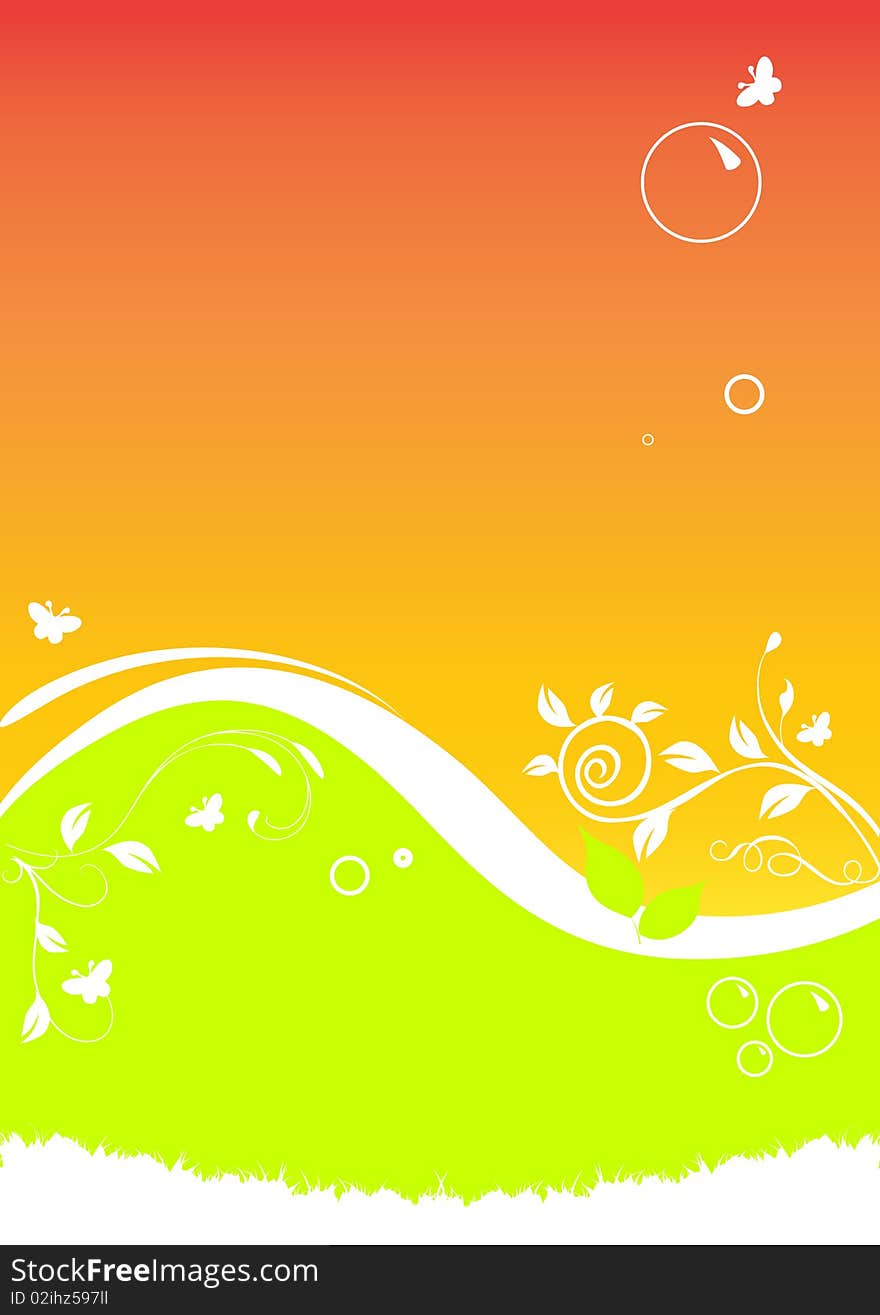 Abstract Floral Background