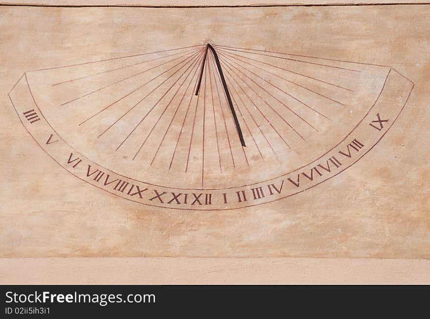 Wall sundial