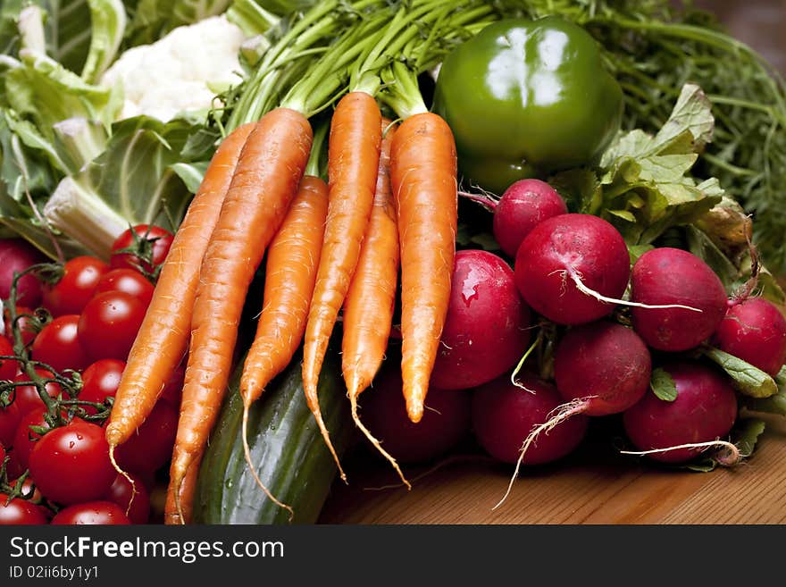 Set of different fresh vegetables. Set of different fresh vegetables