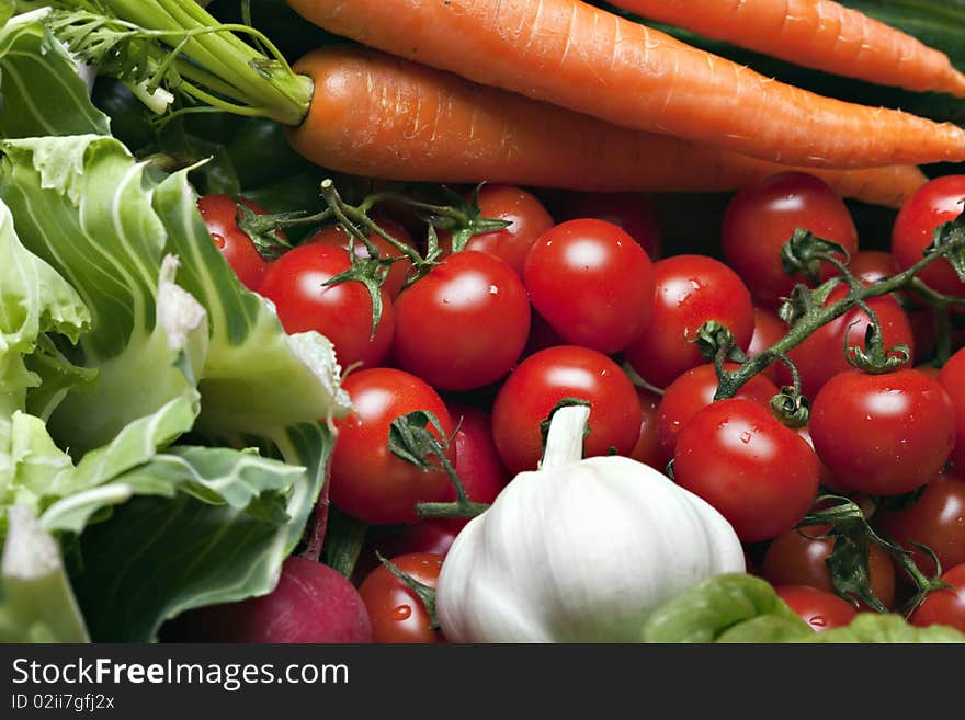 Set of different fresh vegetables. Set of different fresh vegetables