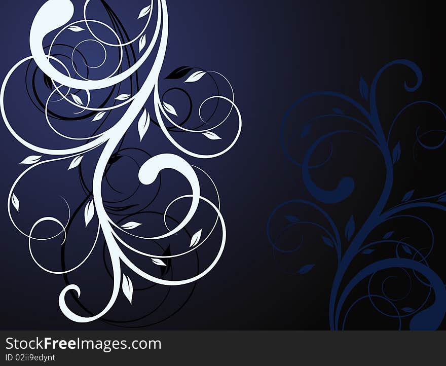 Floral background for design (vector)