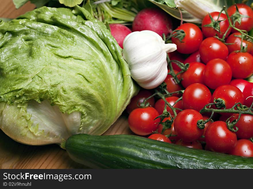 Set of different fresh vegetables. Set of different fresh vegetables