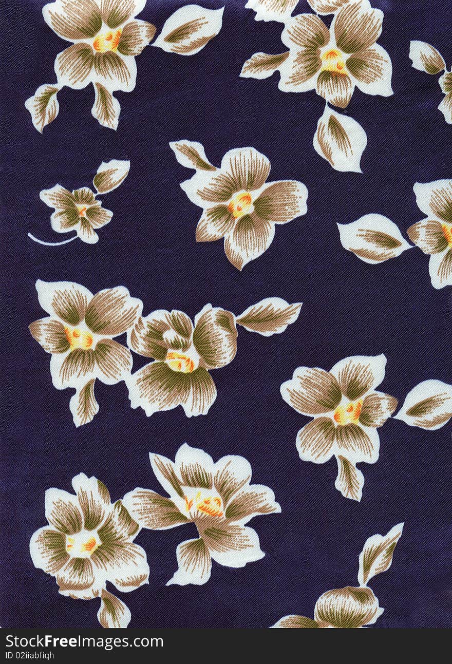 Textile - Blue&flowers