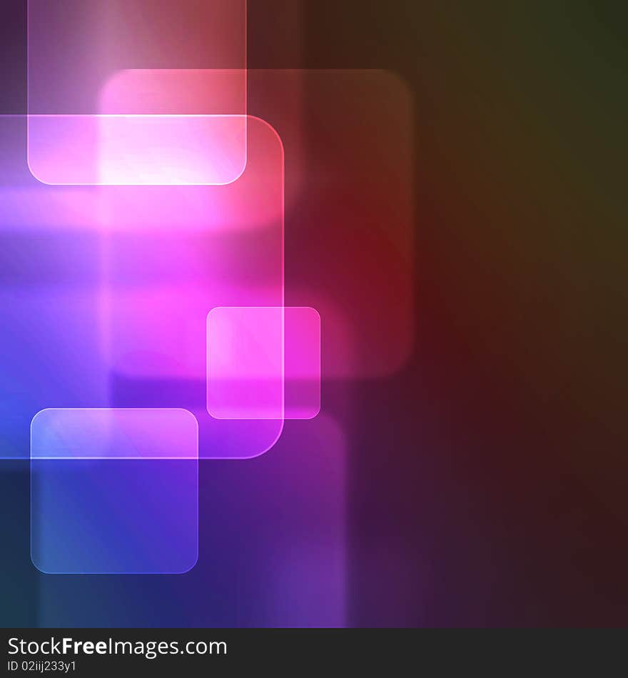 Abstract background with transparent squares.