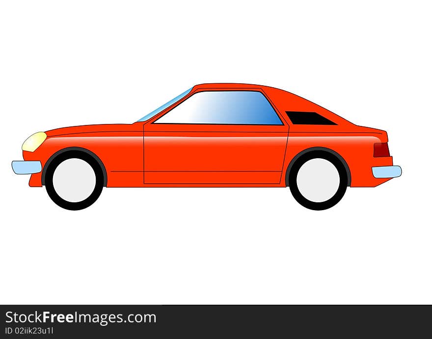 Colored vector illustration of off sport car