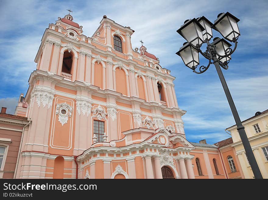 St. Casimir's Church in Vilnius, Lithuania. St. Casimir's Church in Vilnius, Lithuania.