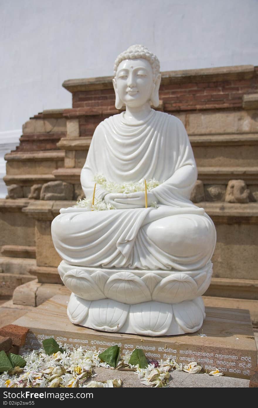 White Buddah Statue