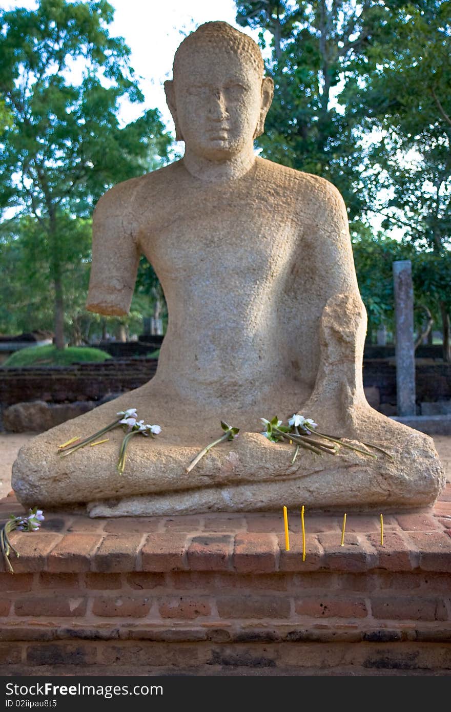 Ruined Buddha Statue