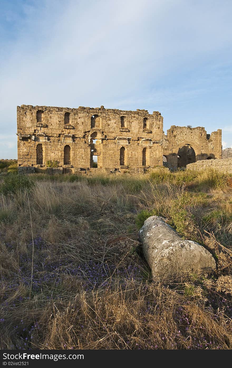 Ancient Aspendos archaeological site, Turkey